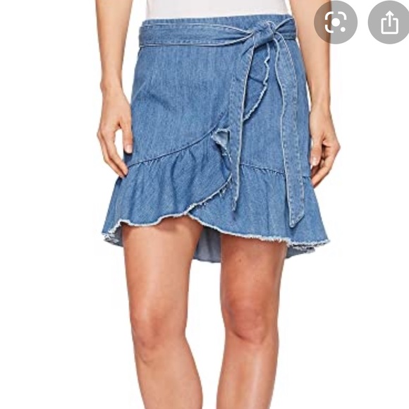 NWT Paige Nivelle ruffle wrap skirt in mantra - Picture 8 of 12